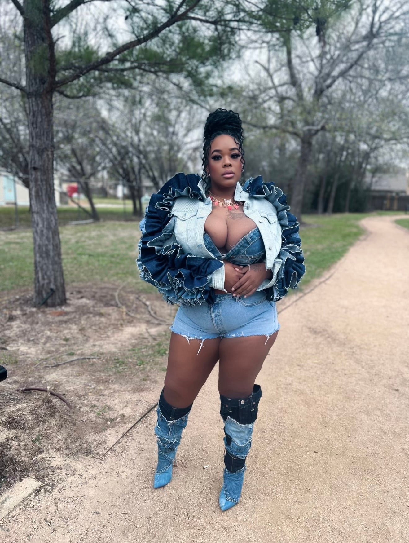 Big Difference Ruffle Jacket